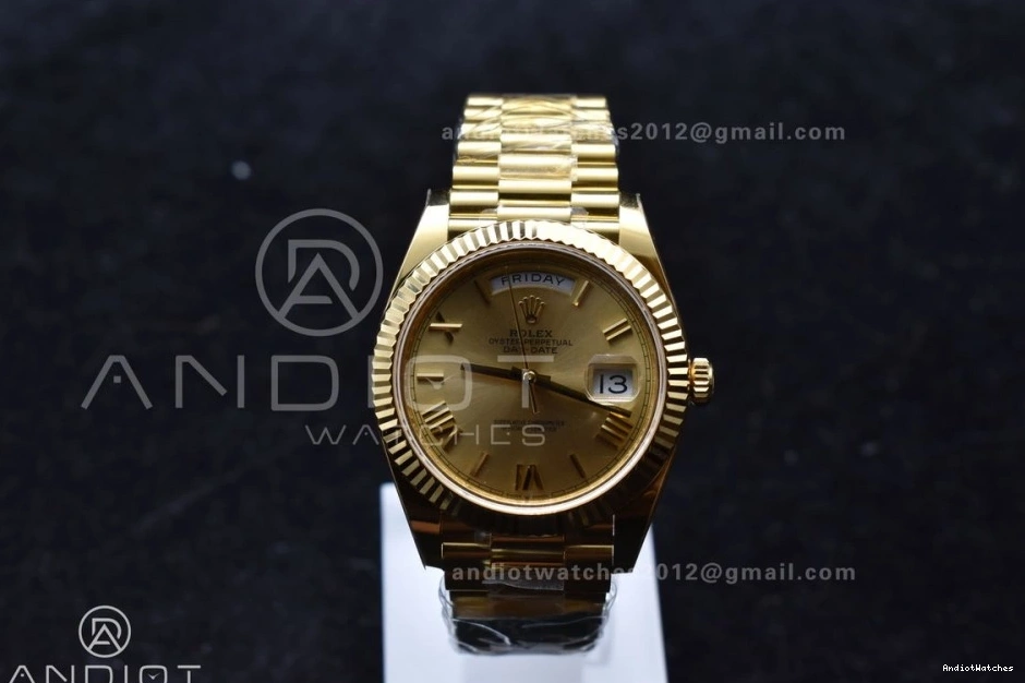 (Gain President Best Date Stretchable VR3255 ARF Roman 658 On Day Weight) 40 YG Bracelet 228238 1:1 Gold Edition Dial 0201